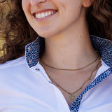 Essex Classics Diamonds Ladies Talent Yarn Straight Collar Long Sleeve Show Shirt - Essex Classics - Equiluxe Tack