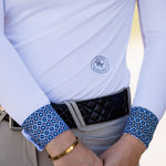 Essex Classics Diamonds Ladies Talent Yarn Straight Collar Long Sleeve Show Shirt - Essex Classics - Equiluxe Tack