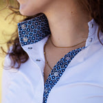 Essex Classics Diamonds Ladies Talent Yarn Straight Collar Short Sleeve Show Shirt - Essex Classics - Equiluxe Tack