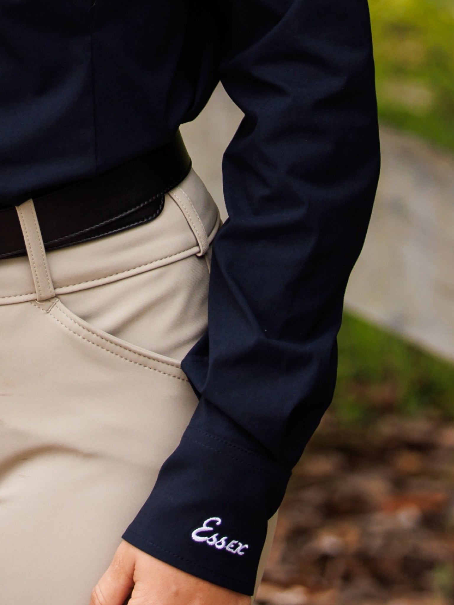Essex Classics Dora II Schooling Shirt - Black with Bit by Bit Trim - Essex Classics - Equiluxe Tack