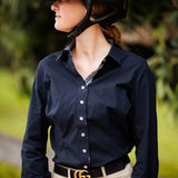 Essex Classics Dora II Schooling Shirt - Black with Bit by Bit Trim - Essex Classics - Equiluxe Tack