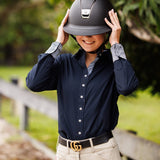 Essex Classics Dora II Schooling Shirt - Black with Bit by Bit Trim - Essex Classics - Equiluxe Tack