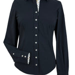 Essex Classics Dora II Schooling Shirt - Black with Happy Dogs Trim - Essex Classics - Equiluxe Tack