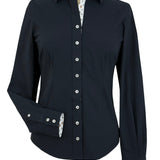 Essex Classics Dora II Schooling Shirt - Black with Happy Dogs Trim - Essex Classics - Equiluxe Tack