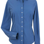 Essex Classics Dora II Schooling Shirt - Blue with Golden Snaffle Trim - Essex Classics - Equiluxe Tack