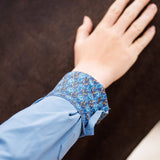 Essex Classics Dora II Schooling Shirt - Blue with Golden Snaffle Trim - Essex Classics - Equiluxe Tack