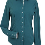 Essex Classics Dora II Schooling Shirt - Green with Hunter Derby Trim - Essex Classics - Equiluxe Tack