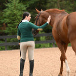 Essex Classics Emerald Green with Gold Trey V - Neck Sweater - Essex Classics - Equiluxe Tack