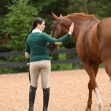 Essex Classics Emerald Green with Gold Trey V - Neck Sweater - Essex Classics - Equiluxe Tack