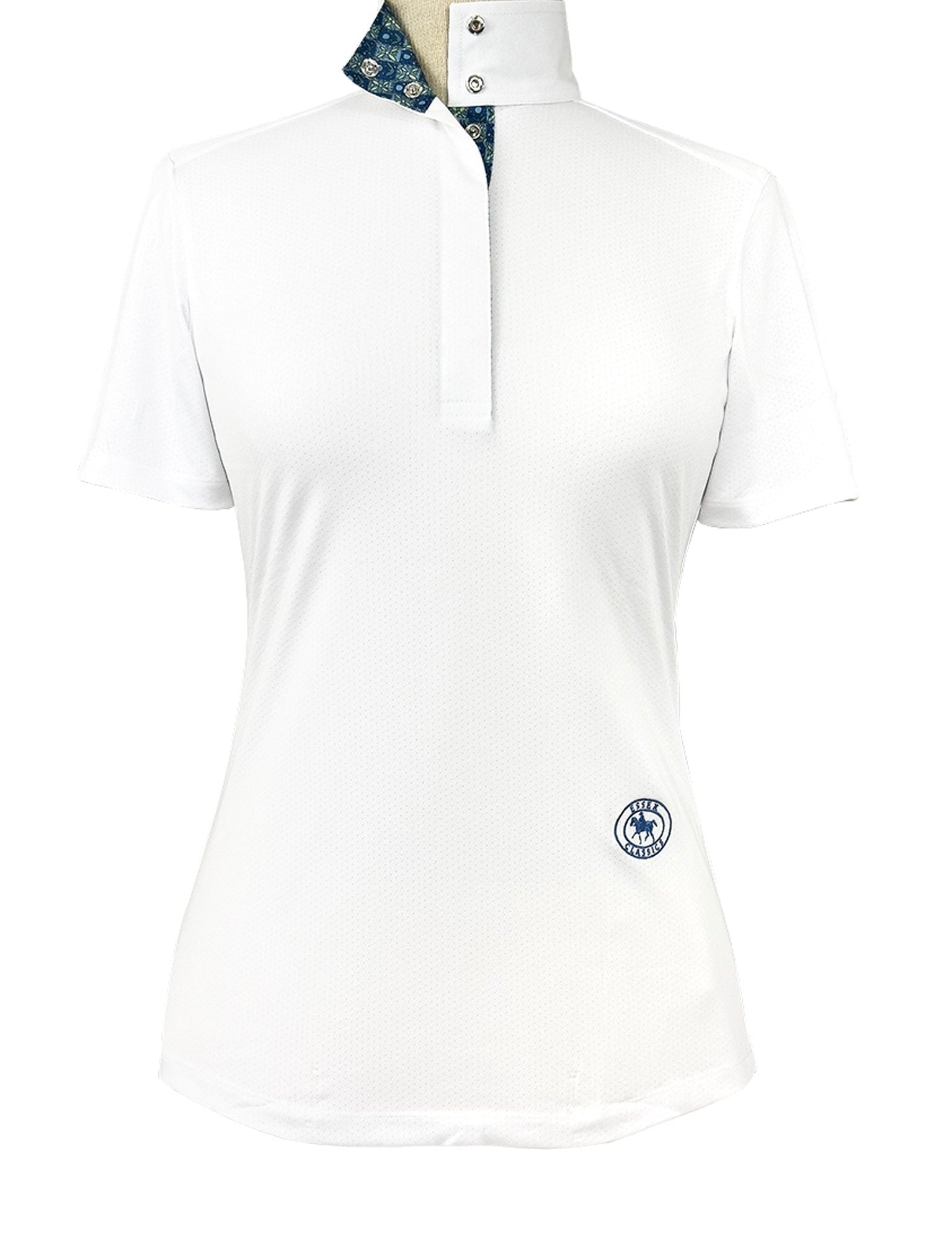 Essex Classics Gallop Garden Ladies Talent Yarn Straight Collar Short Sleeve Show Shirt - Essex Classics - Equiluxe Tack