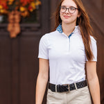 Essex Classics Gallop Garden Ladies Talent Yarn Straight Collar Short Sleeve Show Shirt - Essex Classics - Equiluxe Tack