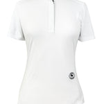 Essex Classics Geometric Ladies Talent Yarn Straight Collar Short Sleeve Show Shirt - Black - Essex Classics - Equiluxe Tack