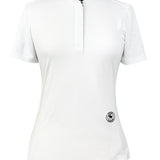 Essex Classics Geometric Ladies Talent Yarn Straight Collar Short Sleeve Show Shirt - Black - Essex Classics - Equiluxe Tack