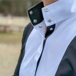 Essex Classics Girls "Luna II" Black Self Trim Short Sleeve Performance Show Shirt - Essex Classics - Equiluxe Tack