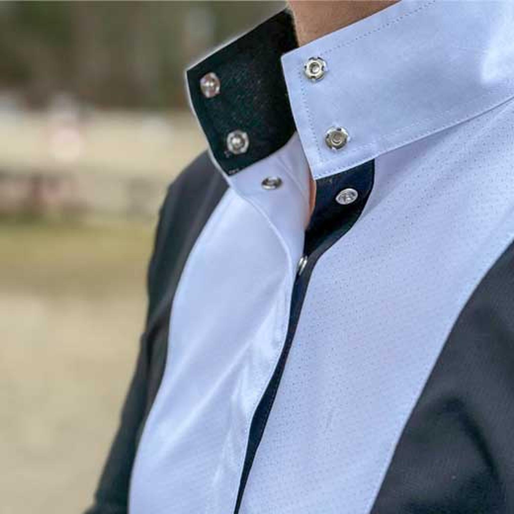 Essex Classics Girls "Luna II" Black Self Trim Short Sleeve Performance Show Shirt - Essex Classics - Equiluxe Tack