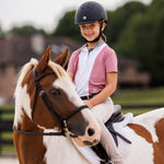 Essex Classics Girls "Luna II" Dark Pink Gallop Garden Short Sleeve Performance Show Shirt - Essex Classics - Equiluxe Tack
