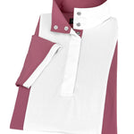 Essex Classics Girls "Luna II" Dark Pink Self - Trim Short Sleeve Performance Show Shirt - Essex Classics - Equiluxe Tack