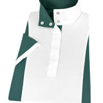 Essex Classics Girls "Luna II" Forest Green Self - Trim Short Sleeve Performance Show Shirt - Essex Classics - Equiluxe Tack