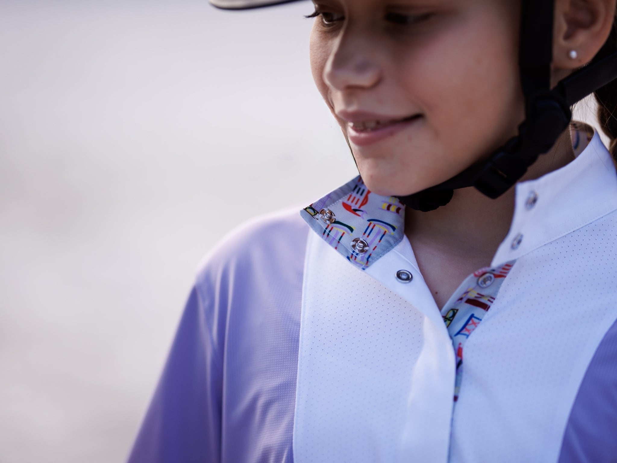 Essex Classics Girls "Luna II" Lavender with Jumper Classic Long Sleeve Performance Show Shirt - Essex Classics - Equiluxe Tack