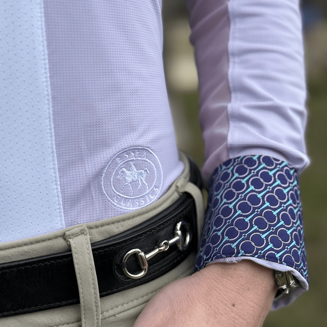 Essex Classics Girls "Luna II" Lilac Long Sleeve Performance Show Shirt with Bits Trim - Essex Classics - Equiluxe Tack