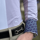 Essex Classics Girls "Luna II" Lilac Long Sleeve Performance Show Shirt with Bits Trim - Essex Classics - Equiluxe Tack