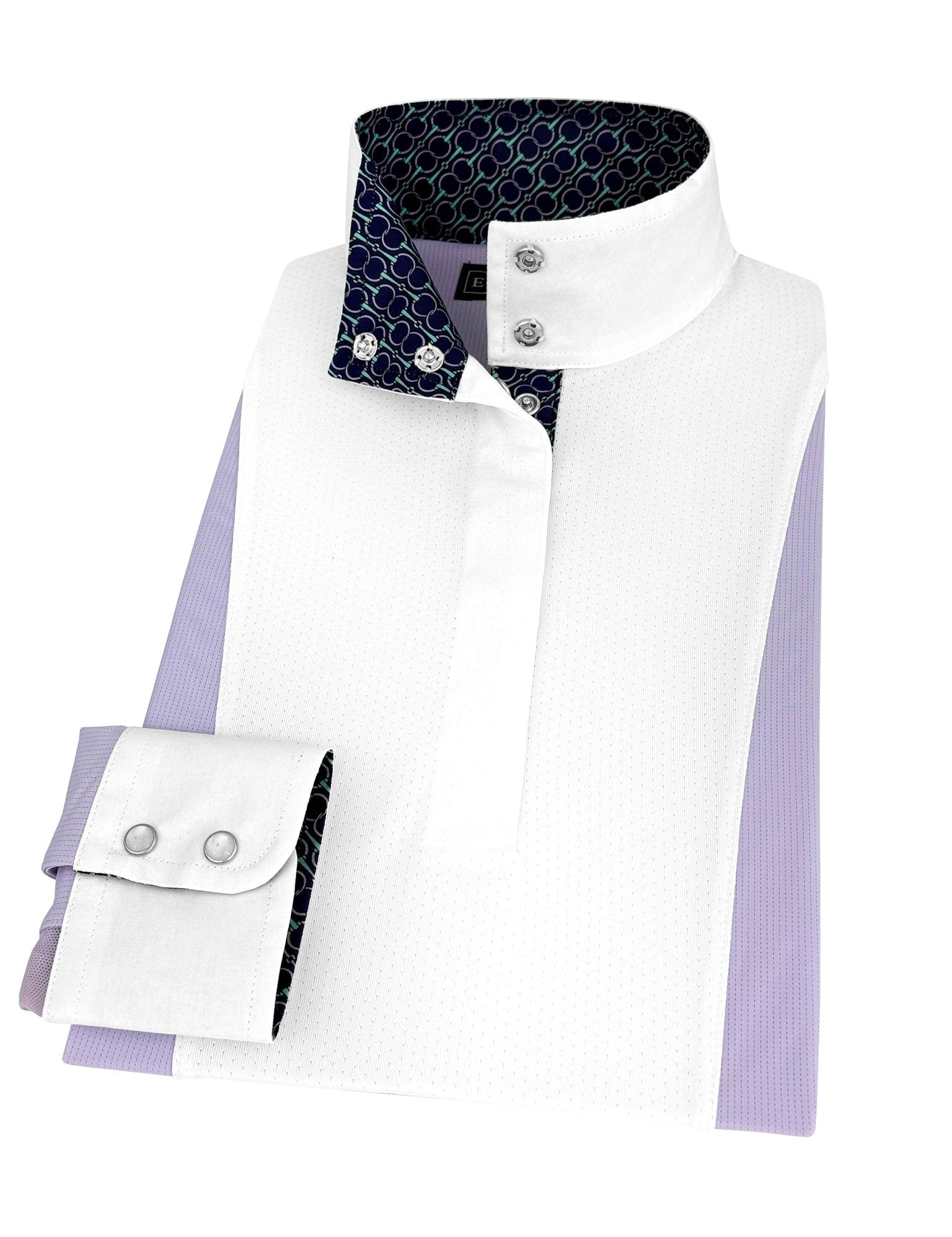Essex Classics Girls "Luna II" Lilac Long Sleeve Performance Show Shirt with Bits Trim - Essex Classics - Equiluxe Tack