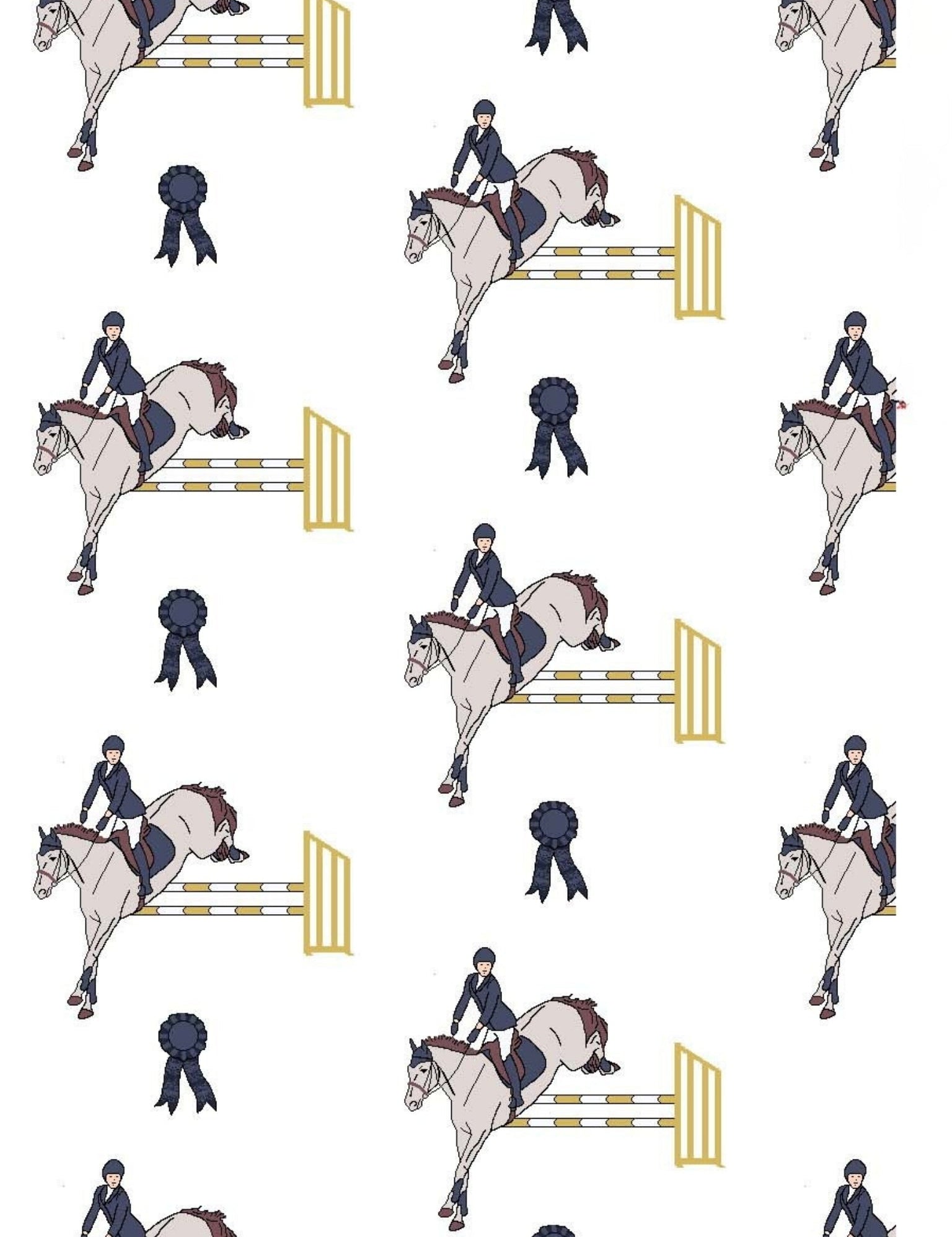 Essex Classics Girls "Luna II" Marine Blue with Blue Ribbon Winner Short Sleeve Performance Show Shirt - Equiluxe Tack
