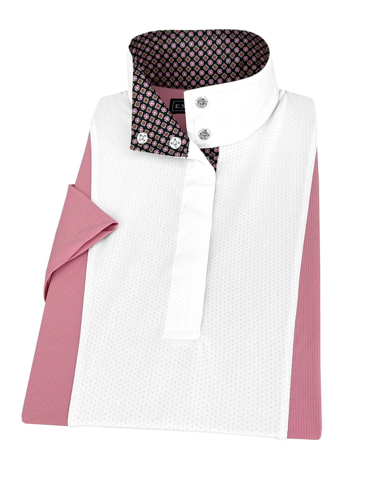 Essex Classics Girls "Luna II" Pink Short Sleeve Performance Show Shirt - Essex Classics - Equiluxe Tack