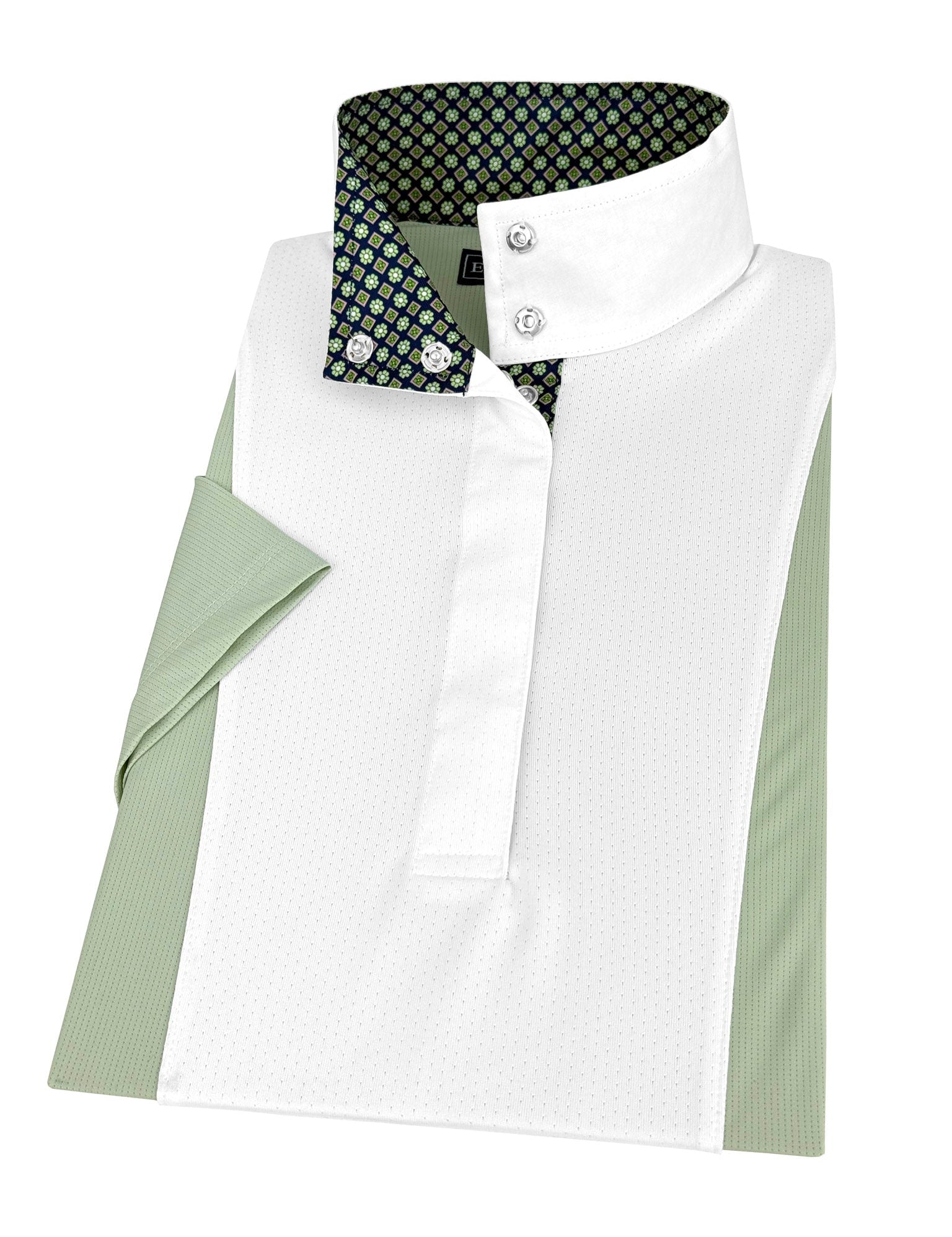 Essex Classics Girls "Luna II" Sage Green Short Sleeve Performance Show Shirt - Essex Classics - Equiluxe Tack