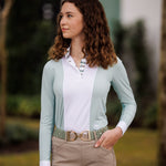 Essex Classics Girls "Luna II" Seafoam with Hunter Derby Long Sleeve Performance Show Shirt - Essex Classics - Equiluxe Tack