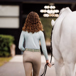 Essex Classics Girls "Luna II" Seafoam with Hunter Derby Long Sleeve Performance Show Shirt - Essex Classics - Equiluxe Tack