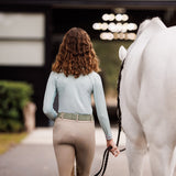 Essex Classics Girls "Luna II" Seafoam with Hunter Derby Long Sleeve Performance Show Shirt - Essex Classics - Equiluxe Tack