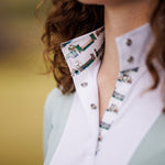 Essex Classics Girls "Luna II" Seafoam with Hunter Derby Short Sleeve Performance Show Shirt - Essex Classics - Equiluxe Tack