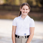 Essex Classics Golf Carts Girls Talent Yarn Straight Collar Short Sleeve Show Shirt - Essex Classics - Equiluxe Tack