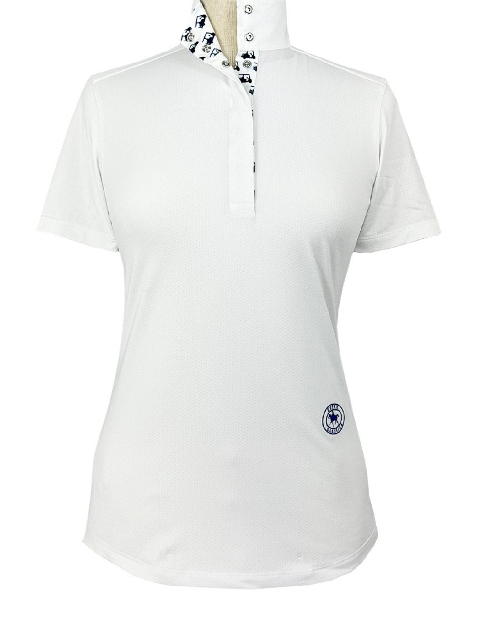 Essex Classics Golf Carts Girls Talent Yarn Straight Collar Short Sleeve Show Shirt - Essex Classics - Equiluxe Tack