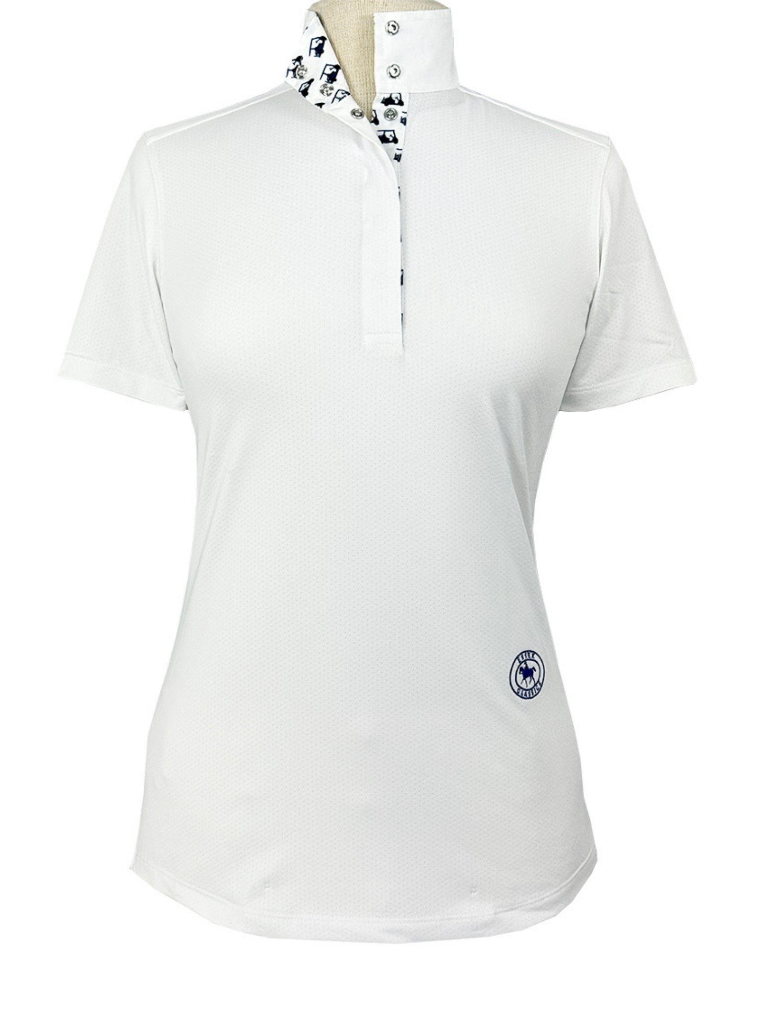 Essex Classics Golf Carts Girls Talent Yarn Straight Collar Short Sleeve Show Shirt - Essex Classics - Equiluxe Tack