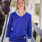 Essex Classics Golf Carts Ladies Talent Yarn Straight Collar Long Sleeve Show Shirt - Essex Classics - Equiluxe Tack