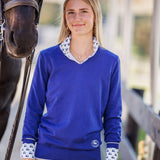 Essex Classics Golf Carts Ladies Talent Yarn Straight Collar Long Sleeve Show Shirt - Essex Classics - Equiluxe Tack