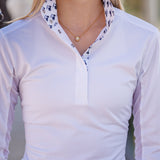 Essex Classics Golf Carts Ladies Talent Yarn Straight Collar Long Sleeve Show Shirt - Essex Classics - Equiluxe Tack