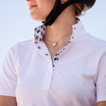 Essex Classics Golf Carts Ladies Talent Yarn Straight Collar Short Sleeve Show Shirt - Essex Classics - Equiluxe Tack