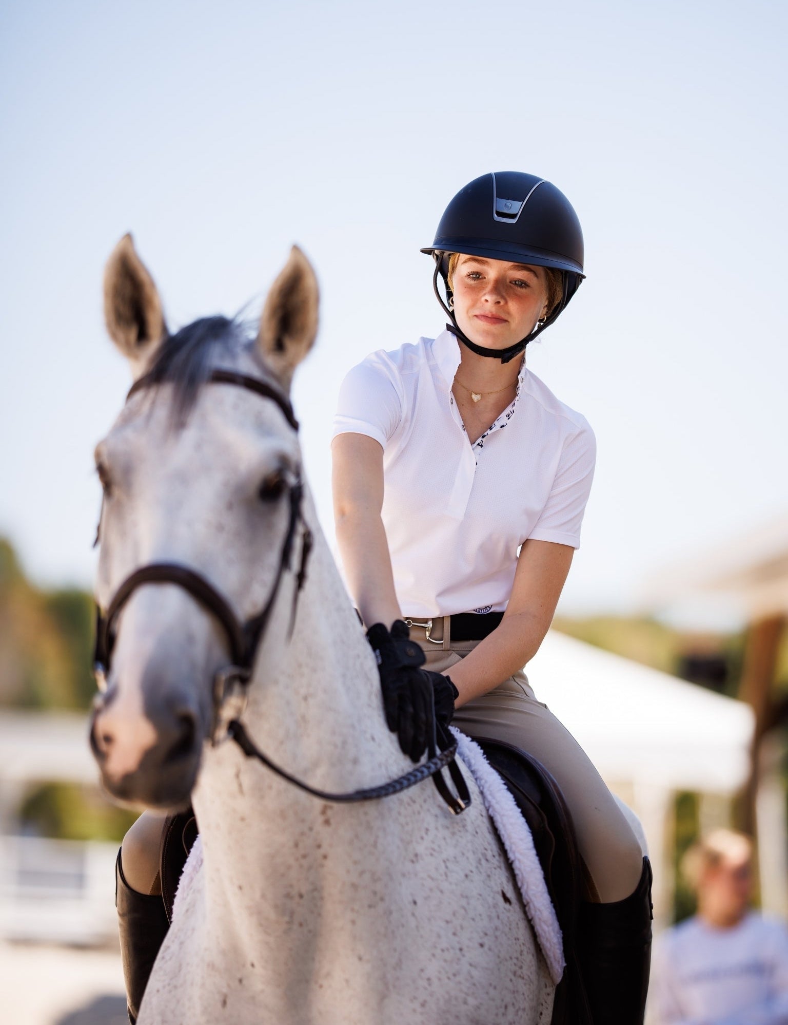Essex Classics Golf Carts Ladies Talent Yarn Straight Collar Short Sleeve Show Shirt - Essex Classics - Equiluxe Tack
