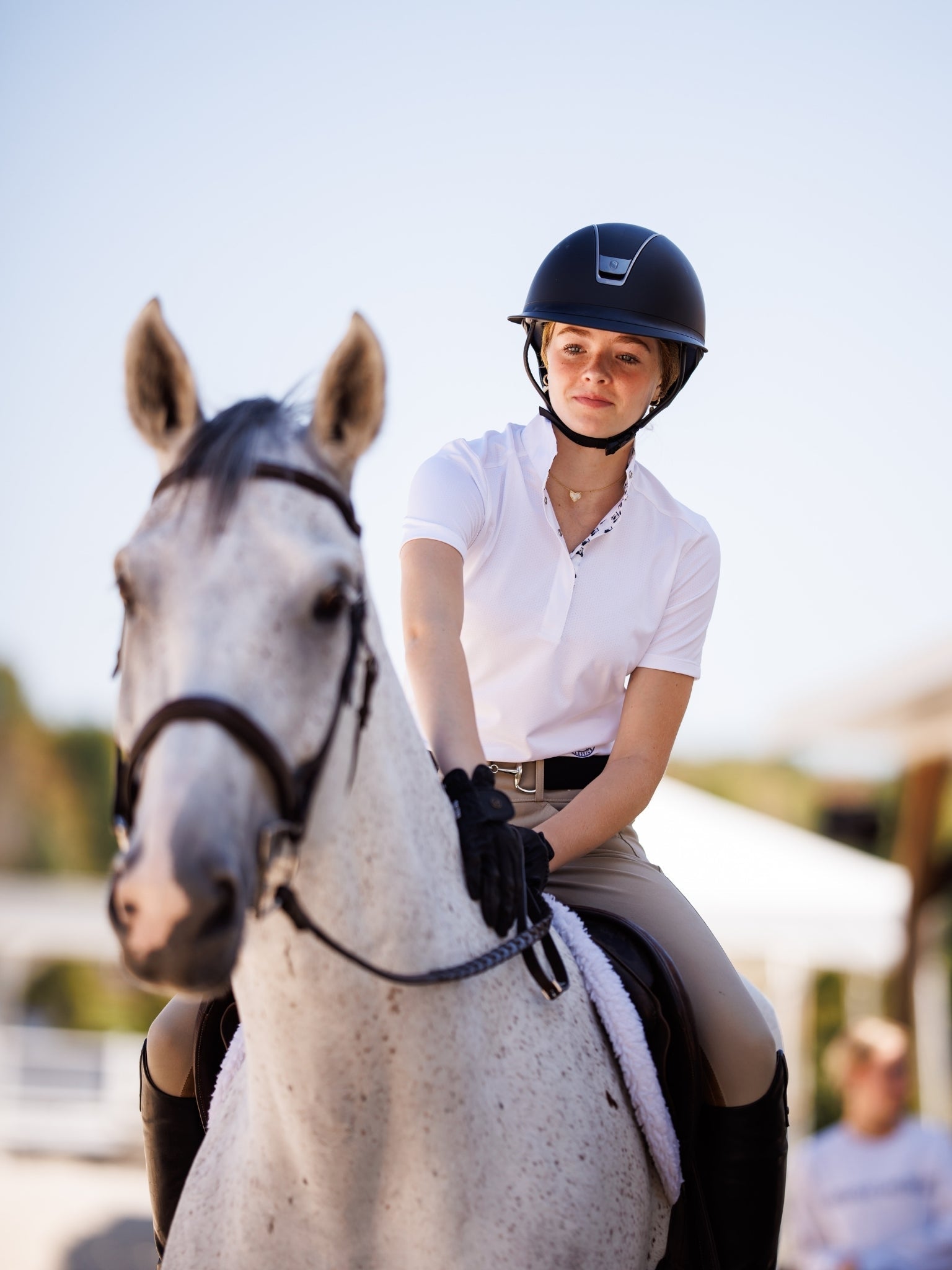 Essex Classics Golf Carts Ladies Talent Yarn Straight Collar Short Sleeve Show Shirt - Essex Classics - Equiluxe Tack