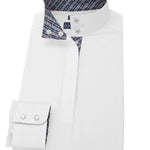 Essex Classics Grey Spurs & Straps Ladies Talent Yarn Straight Collar Long Sleeve Show Shirt - Essex Classics - Equiluxe Tack