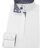 Essex Classics Grey Spurs & Straps Ladies Talent Yarn Straight Collar Long Sleeve Show Shirt - Essex Classics - Equiluxe Tack