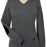 Essex Classics Grey with Black Trey V - Neck Sweater - Essex Classics - Equiluxe Tack
