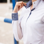 Essex Classics Hampton Lattice Ladies Talent Yarn Straight Collar Long Sleeve Show Shirt - Equiluxe Tack