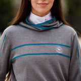 Essex Classics Hampton Sweater - Grey & Teal - Equiluxe Tack