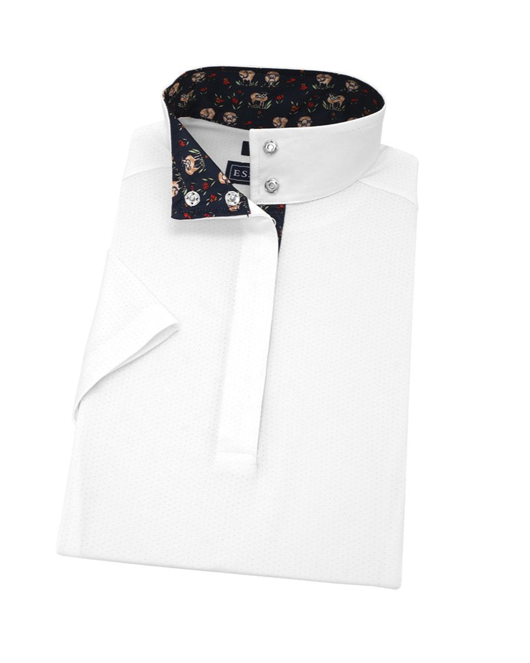 Essex Classics Happy Cows Ladies Talent Yarn Straight Collar Short Sleeve Show Shirt - Essex Classics - Equiluxe Tack