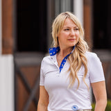 Essex Classics Happy Hour Ladies Talent Yarn Straight Collar Short Sleeve Show Shirt - Essex Classics - Equiluxe Tack