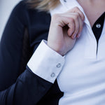 Essex Classics Ladies "Luna II" Black Self - Trim Long Sleeve Performance Show Shirt - Essex Classics - Equiluxe Tack